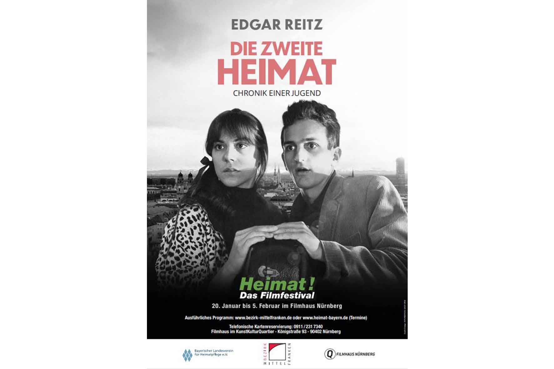 Filmhaus Nürnberg präsentiert „Heimat! Das Filmfestival“ und begrüßt Ehrengast Edgar Reitz
