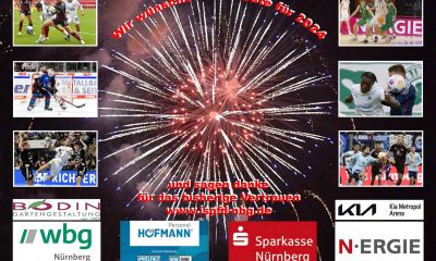#neujahr, #neujahrsgruss, #eishockey, #basketball, #fussball, #handball, #nürnberg, #ispfd,