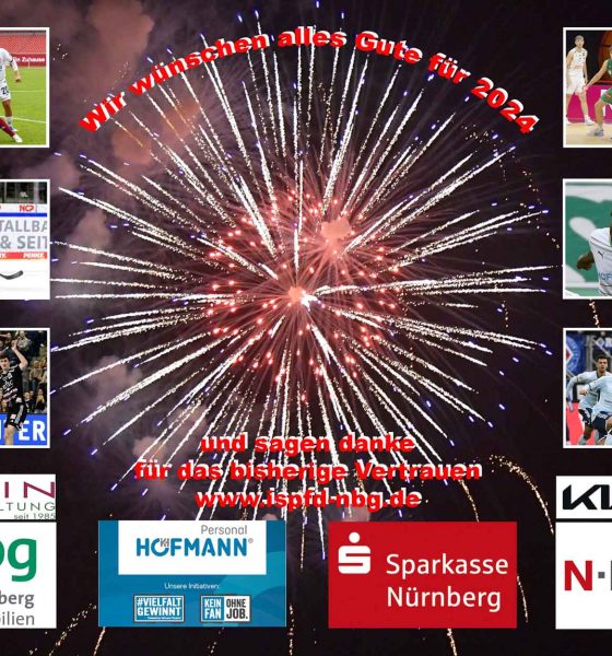 #neujahr, #neujahrsgruss, #eishockey, #basketball, #fussball, #handball, #nürnberg, #ispfd,
